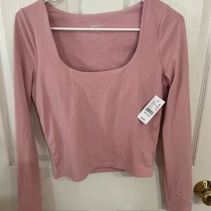 Long sleeve “Contour” brand, color Mauve, size M, bought at Pacsun.  New w/ tags